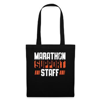 Support staff for marathon runners - Tote Bag - black - Front