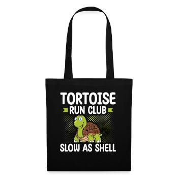 Tortoise Running Club Slow as a shell - Tote Bag - black - Front