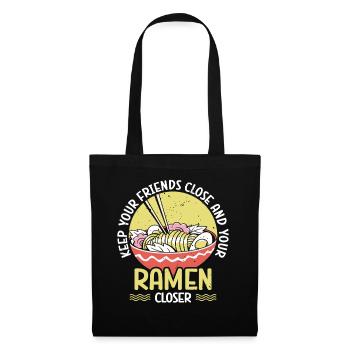 Gardez vos ramen plus proches des amateurs de ramen Japon - Sac en tissu - noir - Devant