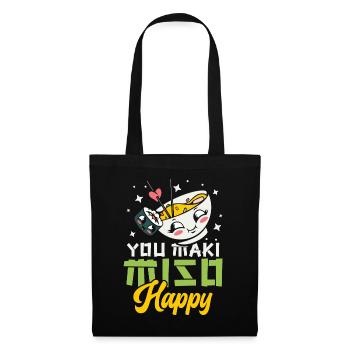 You Maki Miso Happy Ramen Lover Japan - Tote Bag - black - Front