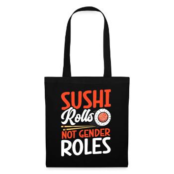 Rouleaux de sushi sans rôles de genre - Sac en tissu - noir - Devant