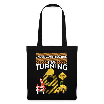 I will be 9 9th birthday construction theme party - Tote Bag - black - Front