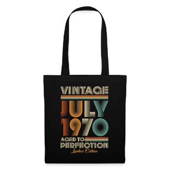 Millésime vieilli à la perfection Juillet 1970 - Sac en tissu - noir - Devant