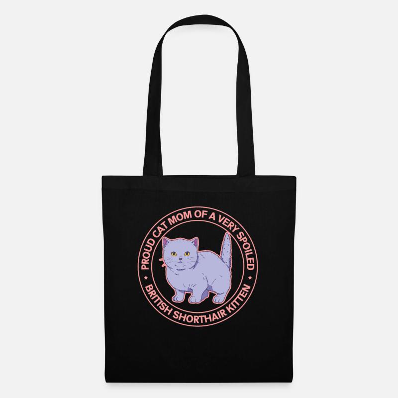 Britisch Kurzhaar Mom British Shorthair Geschenk - Stoffbeutel - Schwarz