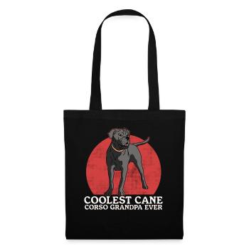 Cane Corso Grand-père Chien Propriétaire de chien Cadeau - Sac en tissu - noir - Devant
