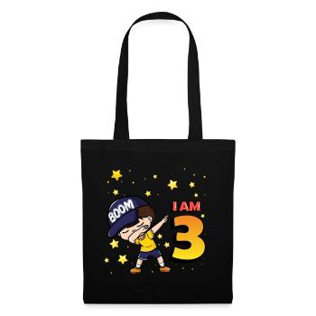 Boom I'm 3 | Birthday Boy | 3rd Birthday Party - Stoffbeutel - Schwarz - Vorne