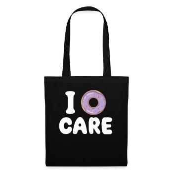 I Donut Care | Donut lover t-shirt | Fun - Tote Bag - black - Front