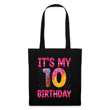 It's My 10th Birthday | Sprinkles Thematic - Tote Bag - black - Front