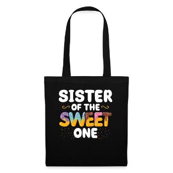 Sœur de douceur A | Famille correspondante - Sac en tissu - noir - Devant