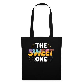 Le Sweet One | | d’anniversaire familial correspondant - Sac en tissu - noir - Devant