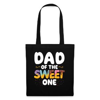 Papa Le Doux | Anniversaire familial correspondant - Sac en tissu - noir - Devant