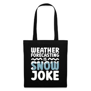 Meteorologe Wetter Klima Wettervorhersage - Stoffbeutel - Schwarz - Vorne