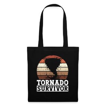 Tornado Meteorologe Wetter Klima Wettervorhersage - Stoffbeutel - Schwarz - Vorne