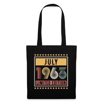 Vintage July 1963 Limited Edition Birthday - Tote Bag - black - Front