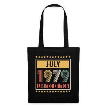 Vintage July 1979 Limited Edition Birthday - Tote Bag - black - Front