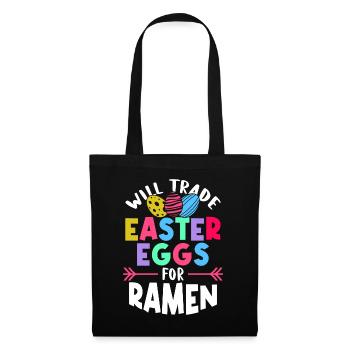 Échangez les œufs de Pâques contre des ramen | | amateur de ramen - Sac en tissu - noir - Devant