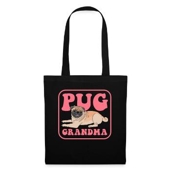 Pug Grandma Dog Owner Dog Mom Gift - Tote Bag - black - Front