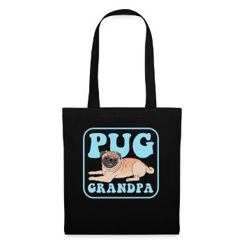 Carlin Grand-père Propriétaire de chien Chien Papa Cadeau - Sac en tissu - noir - Devant
