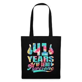 41e anniversaire ou anniversaire 41 ans d’existence - Sac en tissu - noir - Devant