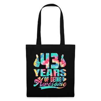 43e anniversaire ou anniversaire 43 ans d’existence - Sac en tissu - noir - Devant