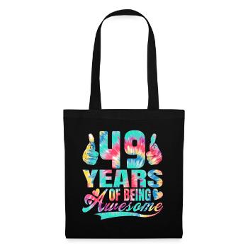 49th birthday or anniversary 49 years of being - Tote Bag - black - Front