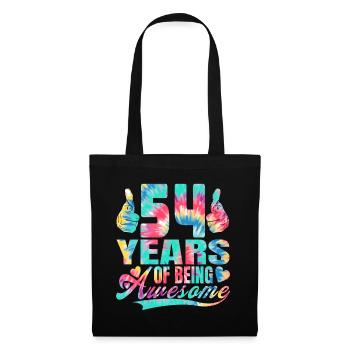 54th birthday or anniversary 54 years of being - Tote Bag - black - Front