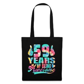59th birthday or anniversary 59 years of being - Tote Bag - black - Front