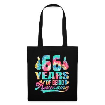 66th birthday or anniversary 66 years of being - Tote Bag - black - Front