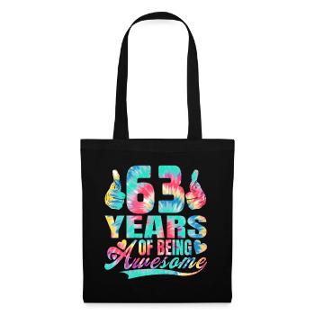 63rd birthday or anniversary 63 years of being - Tote Bag - black - Front