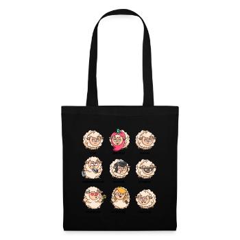 Word game sheep unschaf flock of sheep funny sheep - Tote Bag - black - Front