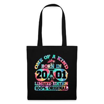 Unique Né en 2001 Édition Limitée - Sac en tissu - noir - Devant