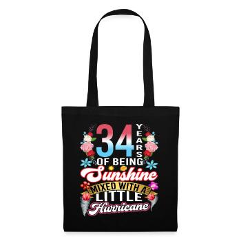 34 years of sunshine mixed with a small - Tote Bag - black - Front