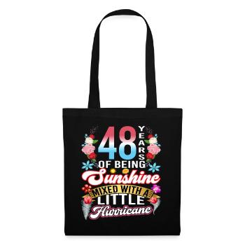 48 years of sunshine mixed with a small - Tote Bag - black - Front