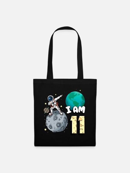 Ich Bin 11 Raum Astronaut Kind Moon Walker 11. - Stoffbeutel - Schwarz