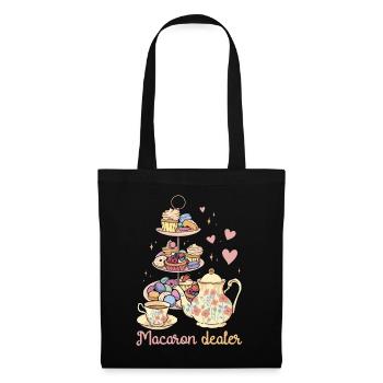 Macaron Dealer | Bake Tshirt | Pastry lovers - Tote Bag - black - Front