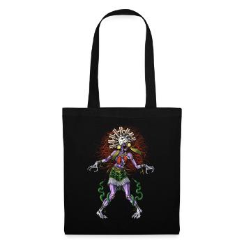 Aztekische Mythologie Gottheit Tzitzimitl - Stoffbeutel - Schwarz - Vorne
