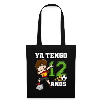 Football Girl I'm already 12 birthday - Tote Bag - black - Front