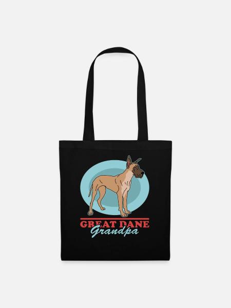 Deutsche Dogge | Hunde Hundebesitzer Geschenk - Stoffbeutel - Schwarz