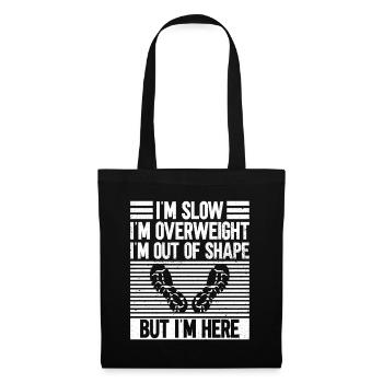 Marathon Runner Marathon Entraînement Jogging Running - Sac en tissu - noir - Devant