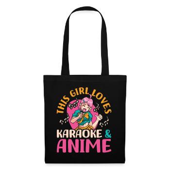 Dieses Mädchen Liebt Karaoke | Anime-liebhaber | - Stoffbeutel - Schwarz - Vorne