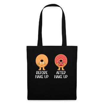 Before I Make Up After I Make Up | Donut Lover - Stoffbeutel - Schwarz - Vorne