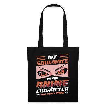 Mein Seelenverwandter Ist Ein Anime-charakter | - Stoffbeutel - Schwarz - Vorne