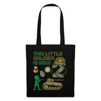 Ce petit soldat est maintenant 2 char de l’armée 2nd - Sac en tissu - noir - Devant