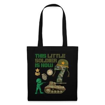 This little soldier is now 7 Army Tank 7. - Tote Bag - black - Front