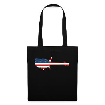 Inspiré américain par la guitare électrique - Sac en tissu - noir - Devant