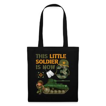 Ce petit soldat est maintenant 3 char de l’armée 3rd - Sac en tissu - noir - Devant
