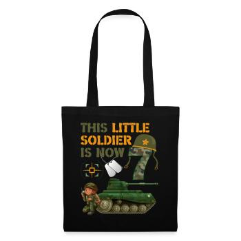 This little soldier is now 7 Army Tank 7. - Tote Bag - black - Front