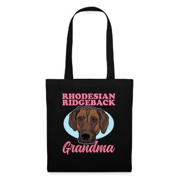 Rhodesian Ridgeback Grand-mère Chien Cadeau - Sac en tissu - noir - Devant
