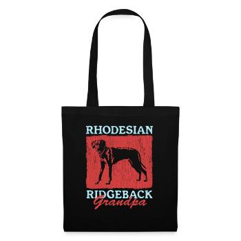 Rhodesian Ridgeback Grand-père | Cadeau chien - Sac en tissu - noir - Devant