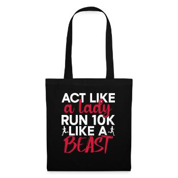 10k Running Entraînement Coureur Jogging Running - Sac en tissu - noir - Devant